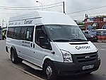 Бесплатный автобус Genser в пункт аренды автомобилей АрендаАвто-бтс на Новорязанском шоссе